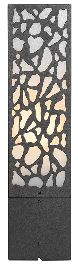 Candeeiro de jardim moderno preto 40 cm IP44 - Nicole