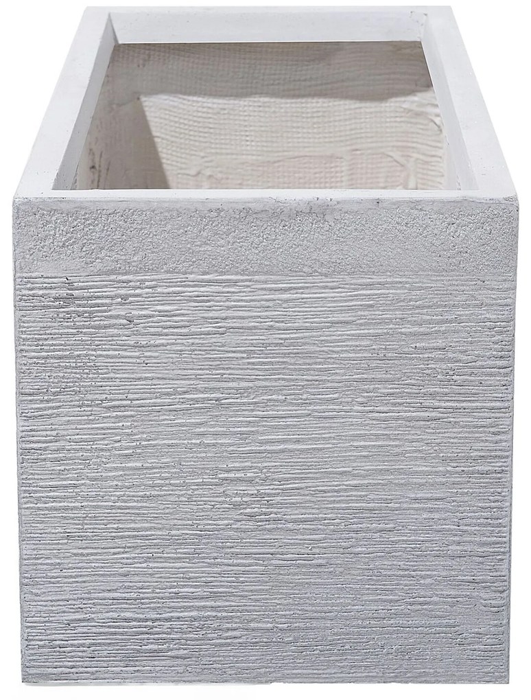 Vaso para plantas branco 60 x 29 x 30 cm MYRA Beliani