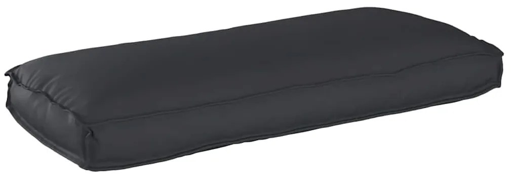 Almofada de palete preta para assento/encosto 120x50x12 cm em tecido O