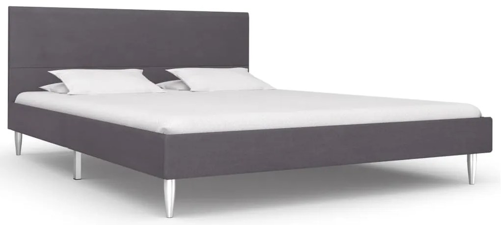 vidaXL Estrutura de cama 140x200 cm tecido cinzento