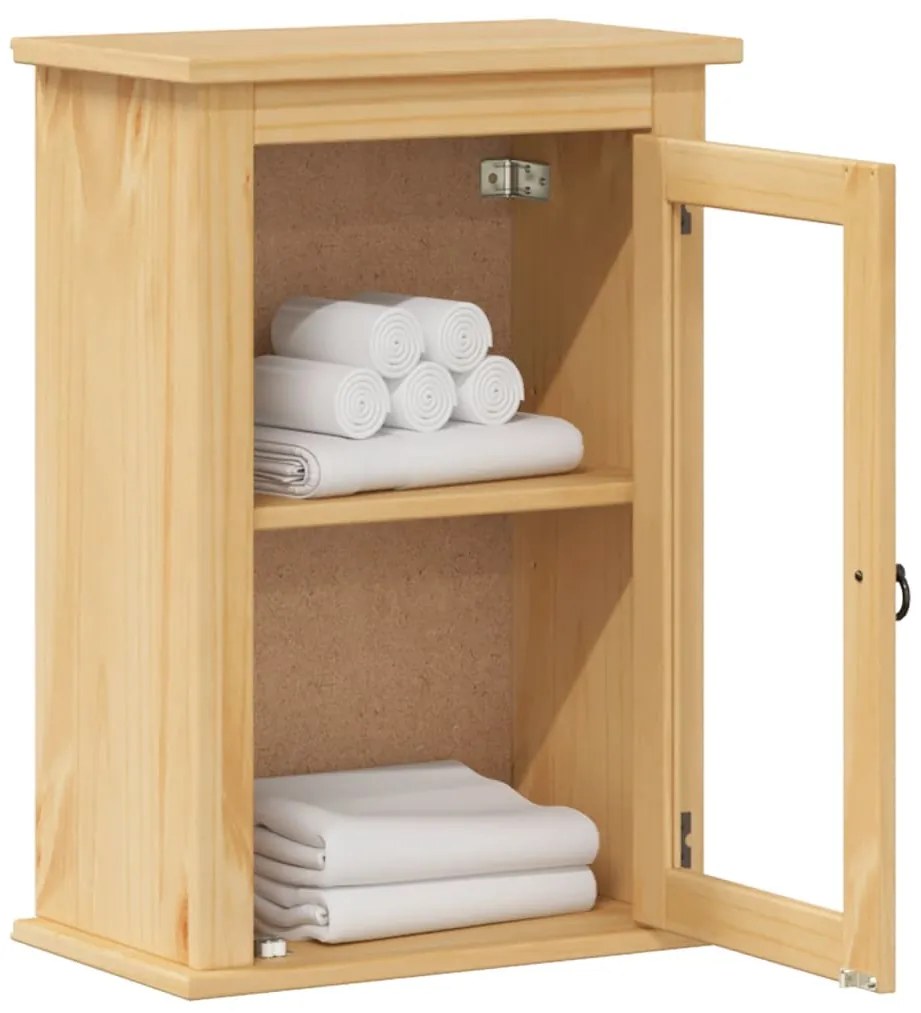 Móvel de WC para parede Corona 45x27x64,5 cm pinho maciço