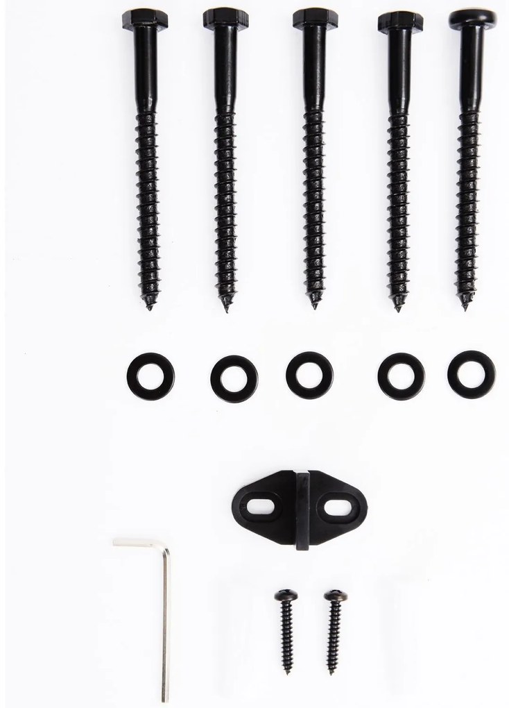Kit de Instalação de Calha para Porta de Correr sem Obra - Cor Castanh