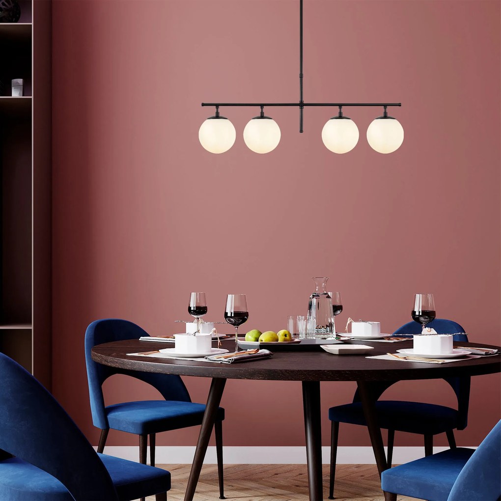 Chandelier Roe – Black Cream – 81 x 15 x 36-76 cm