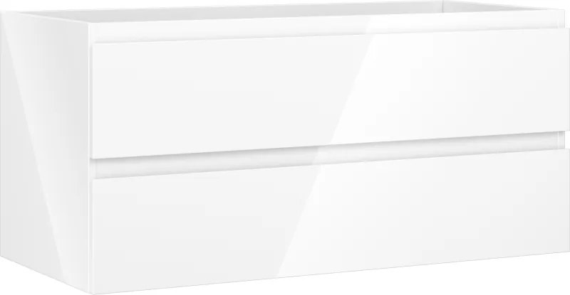 Mexen Orio armário de casa de banho para lavatório 100 cm, 2 gavetas, branco brilhante - 91A10-10047-2-BFF00
