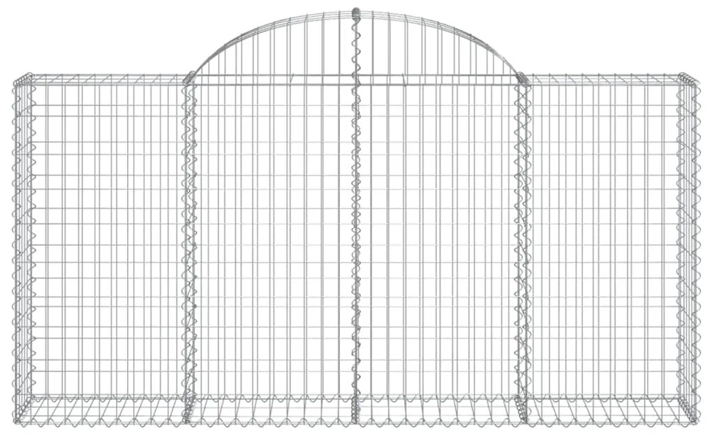 Cestos gabião arqueados 10 pcs 200x30x100/120 ferro galvanizado