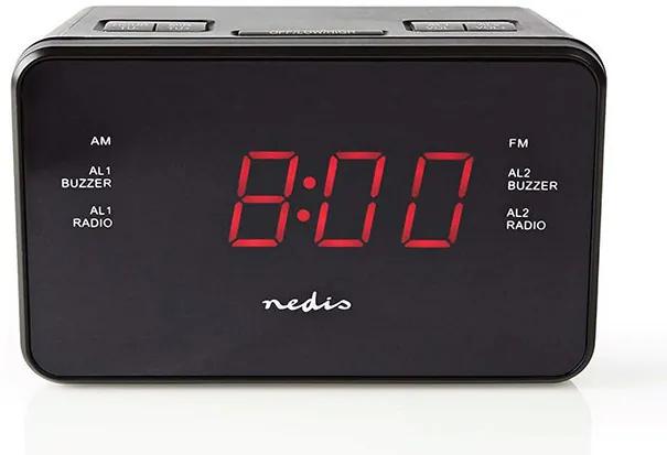 NEDIS RADIO RELOGIO DESPERTADOR 0.9" DISPLAY LED