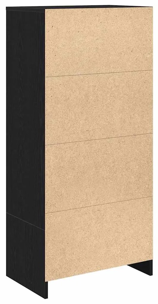 Armário com gaveta 55,5x34x119,5 cm carvalho preto