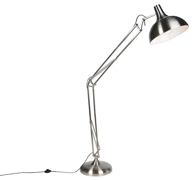 LED Candeeiro de pé inteligente em aço incl. Wifi A60 - Hobby Retro