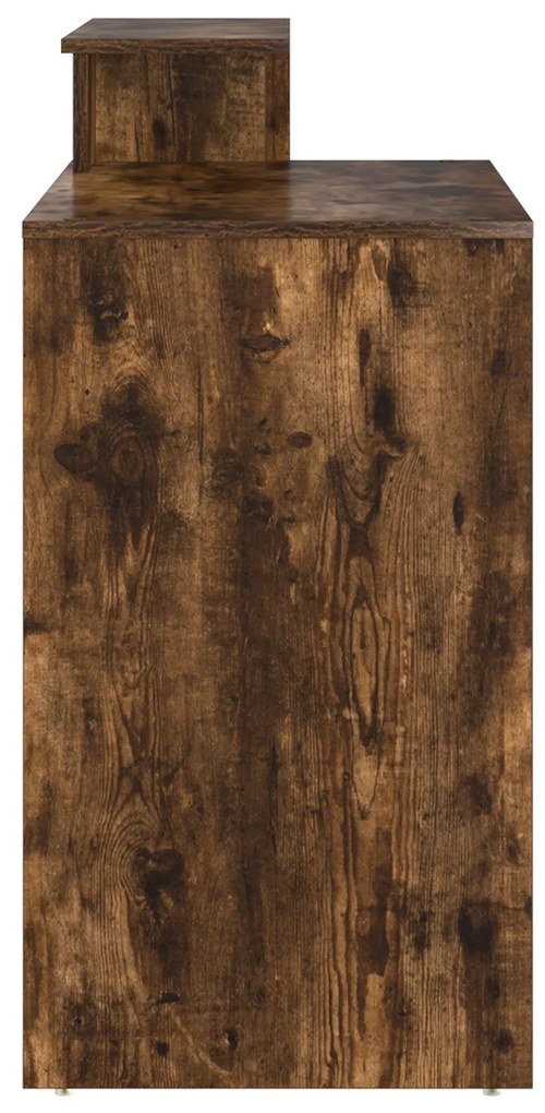 Mesa com Armazenamento Carvalho Fumado 120.5x44x88.5 cm Madeira Deriva