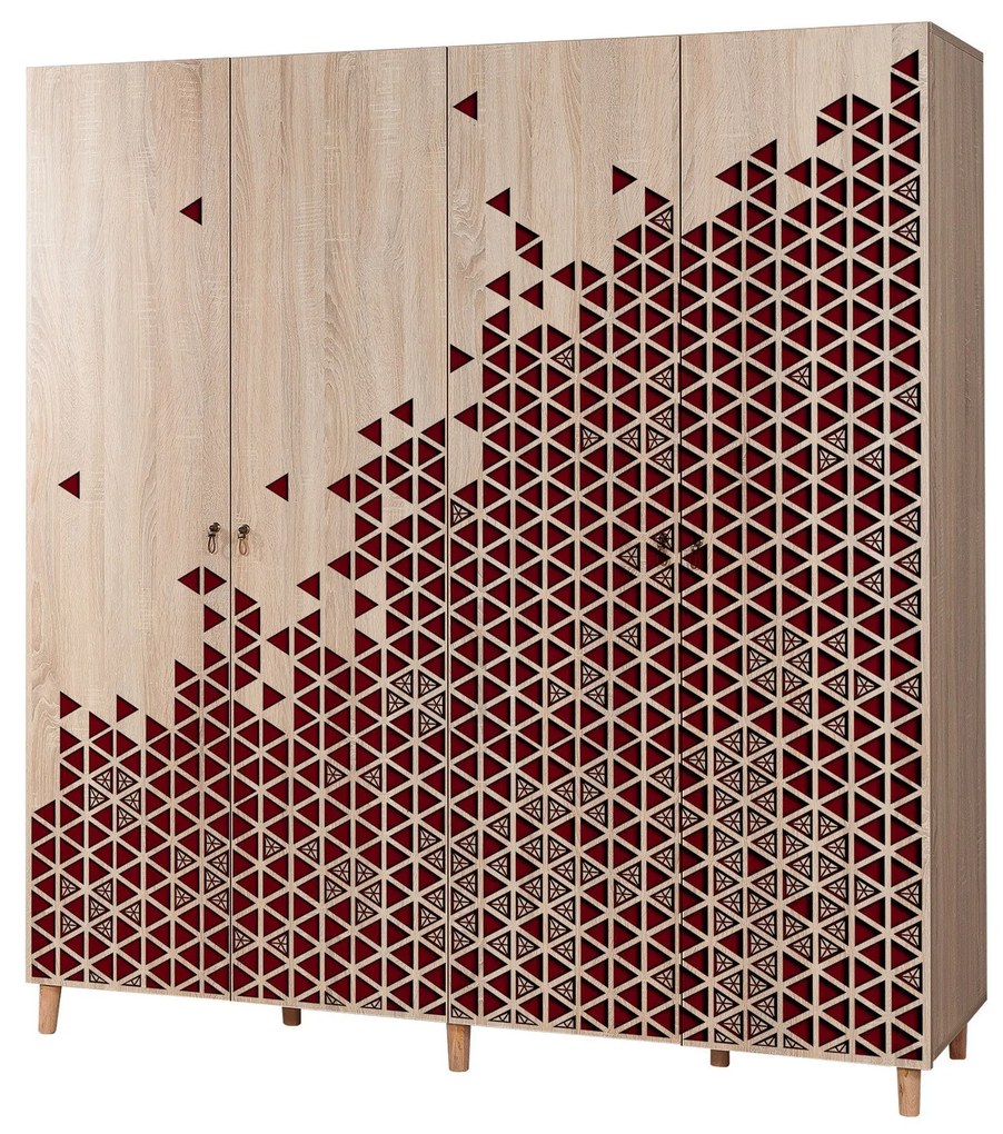 Roupeiro Imaj – Carvalho Sonoma – 180x192x52 cm