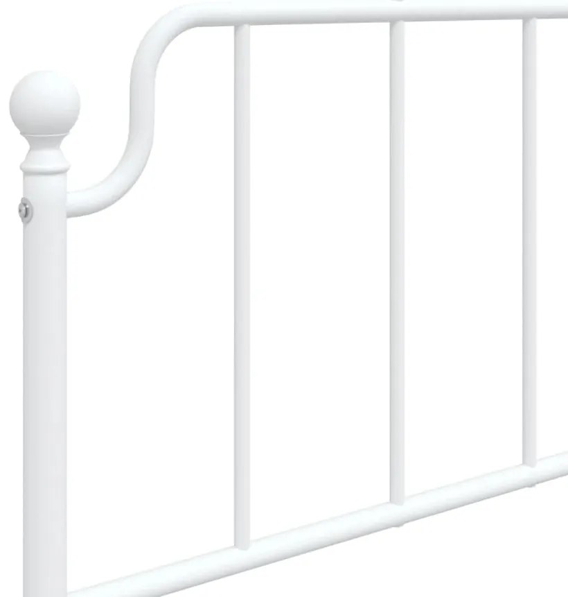 Estrutura de cama sem colchão com cabeceira 75x190 cm branco