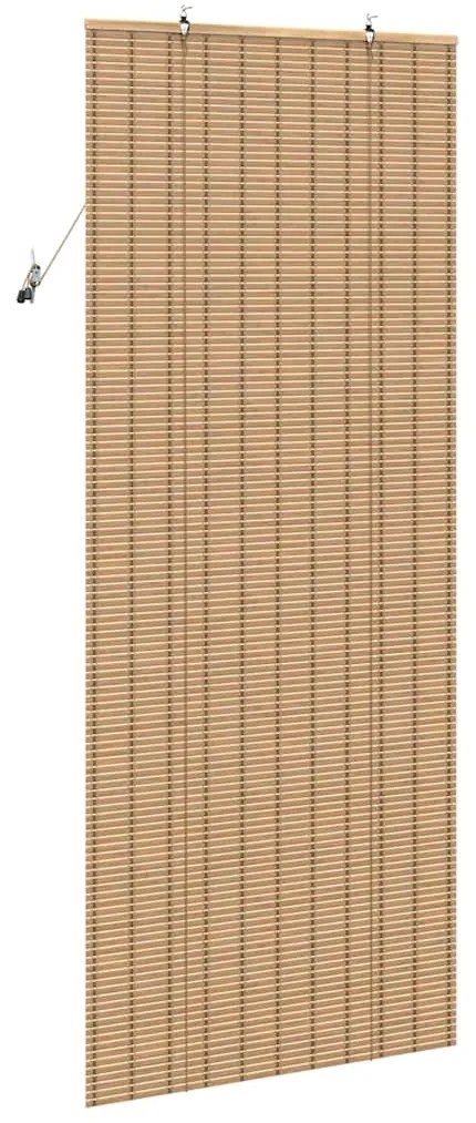 Persianas e Sombras para Janela Marrom Claro 100 x 220 cm Bambu