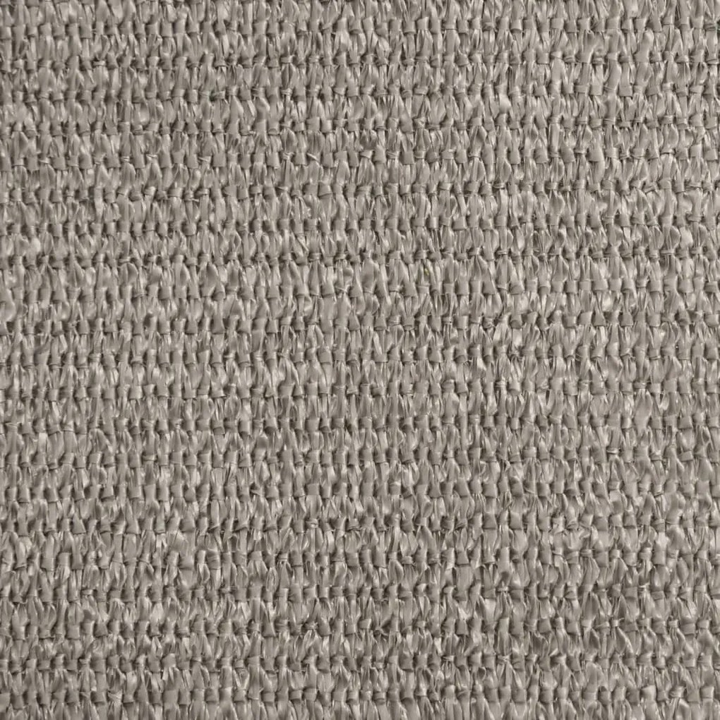 Para-sol estilo vela triangular 160g/m² 4x4x4m PEAD cinza-claro