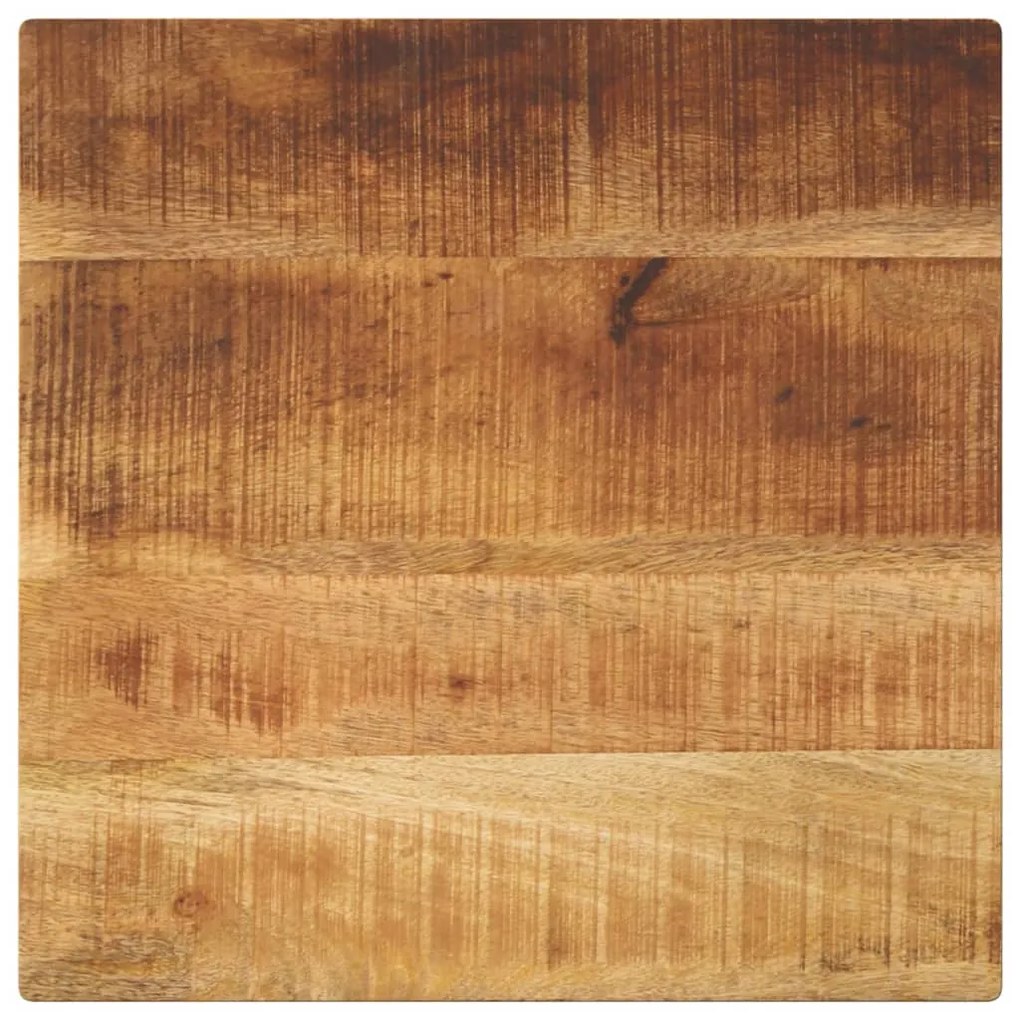 vidaXL Tampo de mesa quadrado 40x40x3,8 cm mangueira áspera maciça