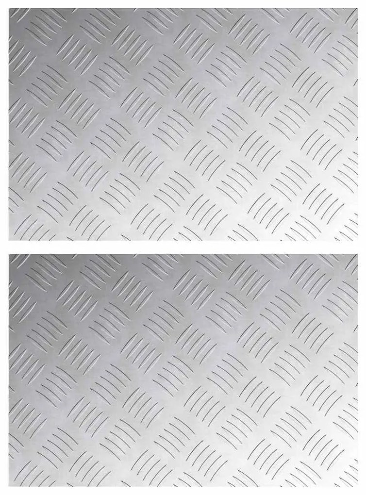 Placas de Alumínio Antiderrapantes vidaXL 2 pcs 60x40 cm