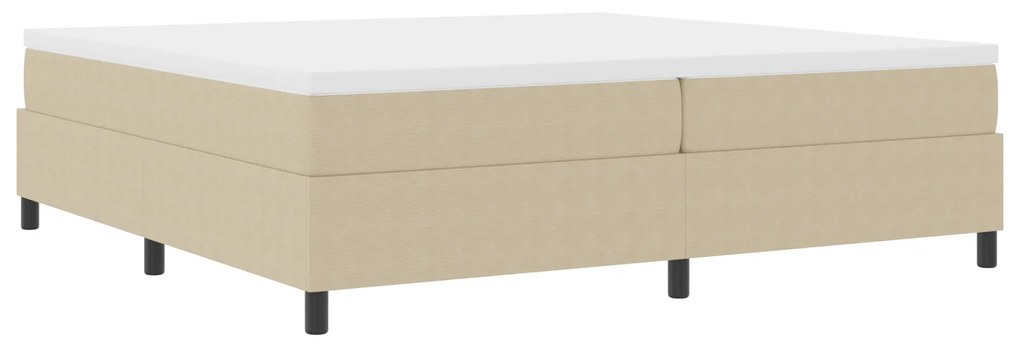 Cama Box Spring vidaXL Verde Claro Cinza 200x200 cm Tecido de Cotelê