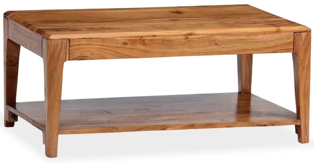 Mesa de centro em madeira maciça 88x50x38 cm