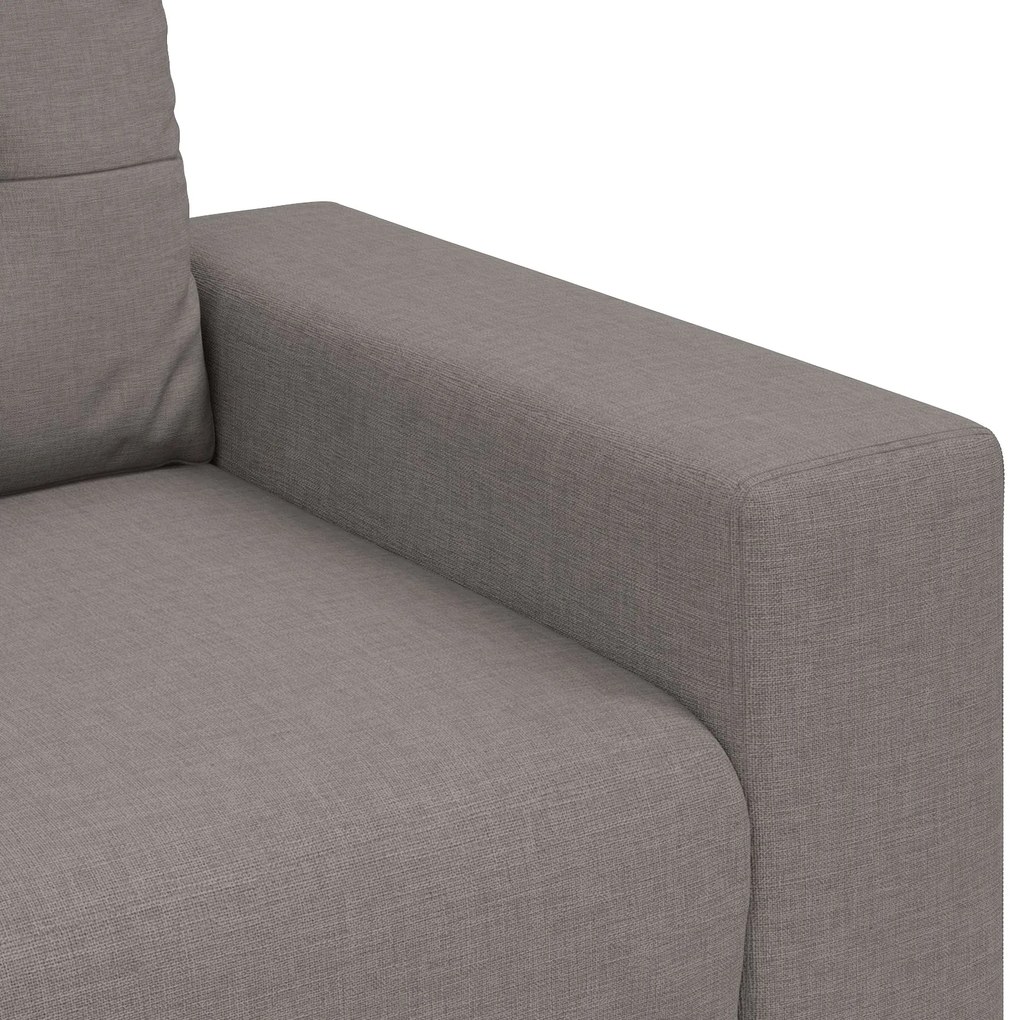 Sofá de 3 Lugares vidaXL Taupe 180 cm em Tecido