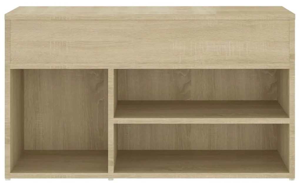 Banco sapateira 80x30x45cm derivados de madeira carvalho sonoma