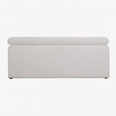 Cabeceira Estofada Cirene 240 Cm Tecido Branco & 200 - Sklum