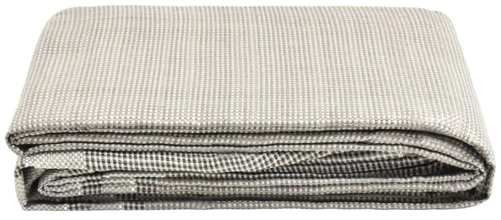 Tapete de campismo para tenda 600x300 cm cinzento-escuro