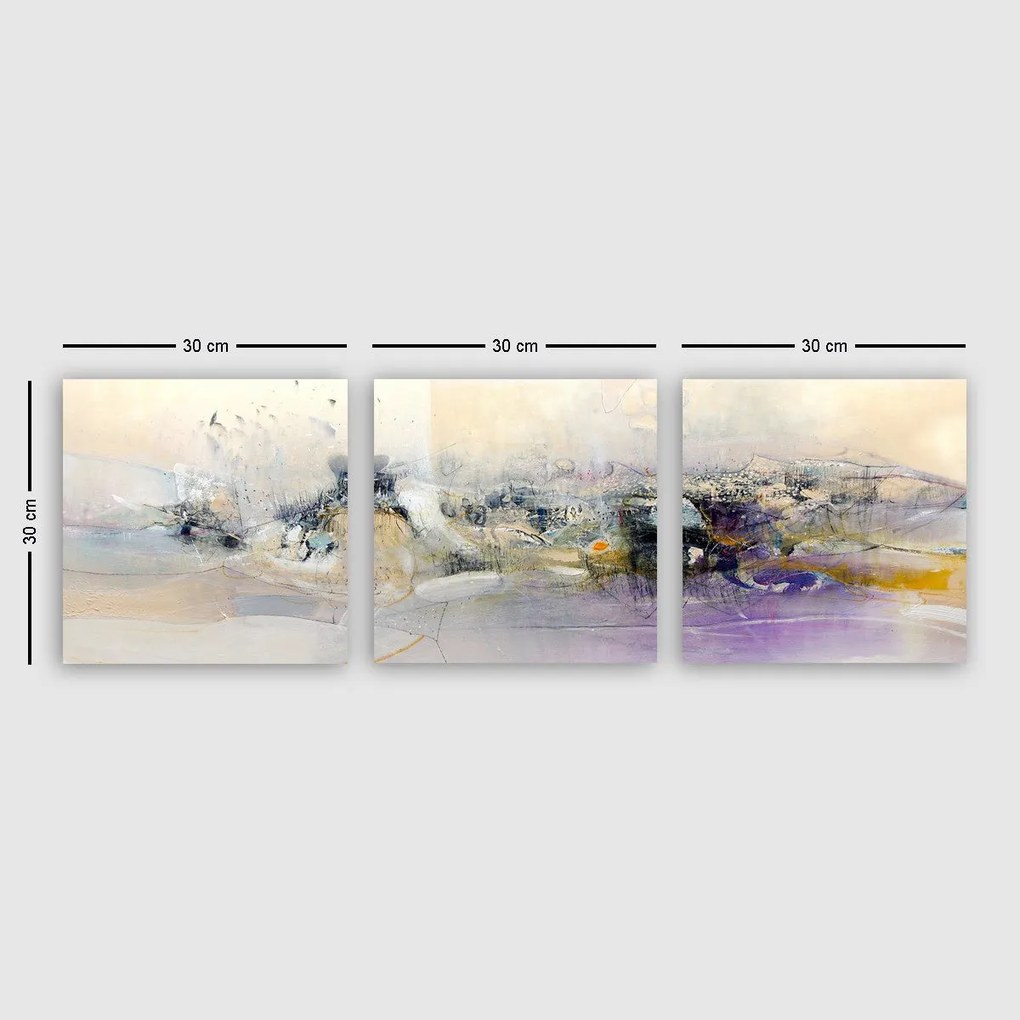 Pintura Decorativa em Tela PRC7449491050 – Multicolor – 30 x 90 cm