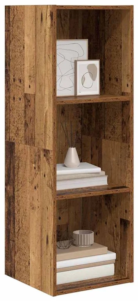 Gabinete para TV com prateleira Madeira antiga 37 x 37 x 107 cm