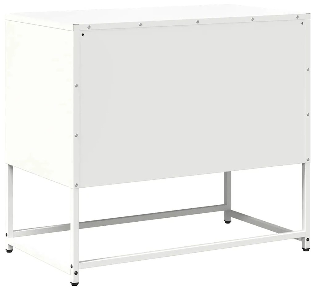 Móvel de TV 68x39x60,5 cm aço branco