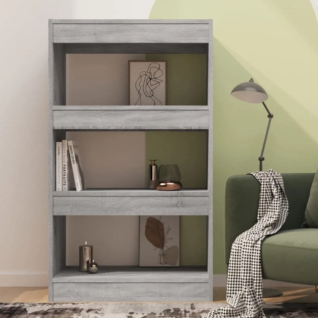 Estante/divisória 60x30x103cm derivados madeira cinzento sonoma