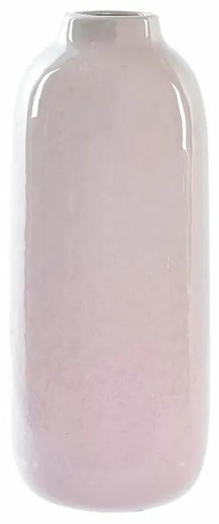 Vaso DKD Home Decor Cerâmica Cor de Rosa Moderno (13 x 13 x 32 cm)