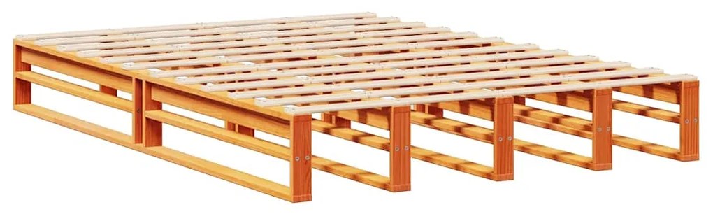Cama com estante sem colchão 150x200 cm madeira maciça