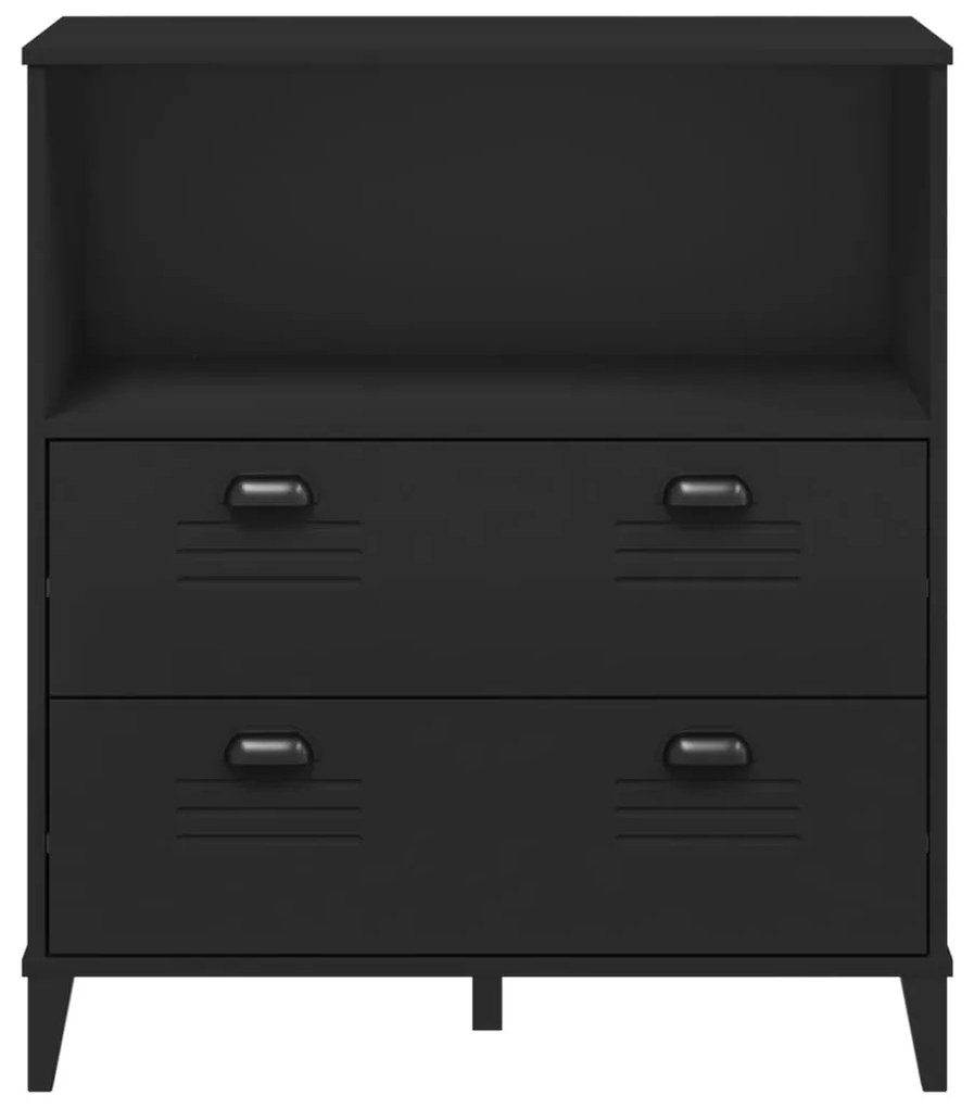 Estante VIKEN 80x40x90 cm derivados de madeira preto