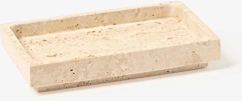 Saboneteiro em travertino Susan