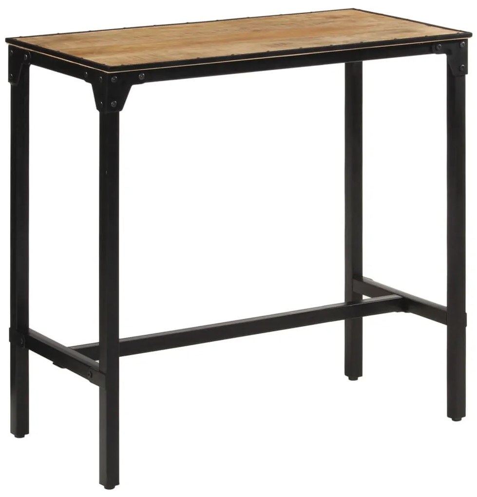 Mesa de bar 110x55x107 cm madeira de mangueira áspera maciça