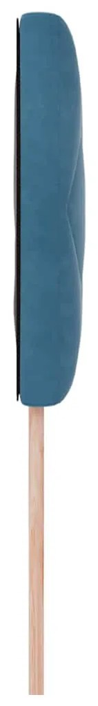 Cabeceira com Design de Diamante, Azul Escuro, 100 cm, Veludo