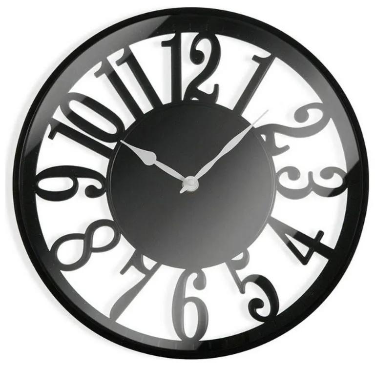 Relógio de Parede Plástico (4,5 x 30 x 30 cm) Preto