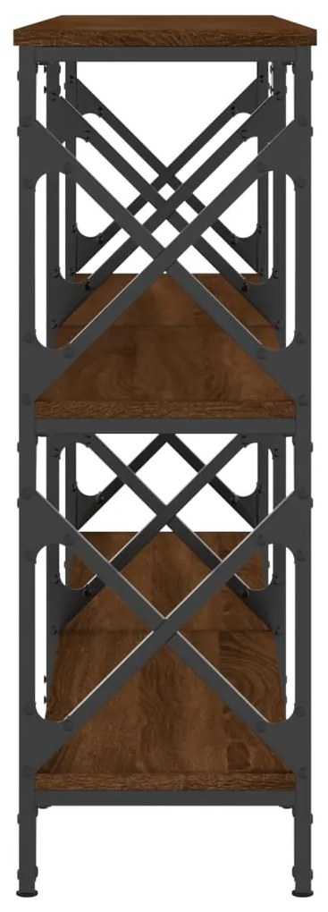 Mesa consola 200x28x80,5 cm derivados madeira carvalho castanho