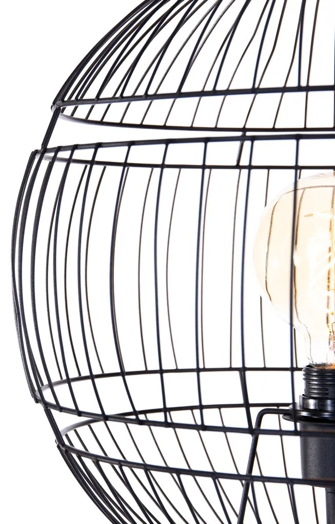 Candeeiro de pé moderno preto - Sphaera