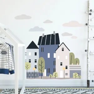 Autocolantes de parede para rapazes - Blue Town