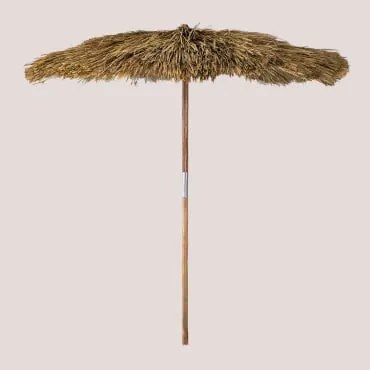 Sombrinha Ø250 Cm Em Madeira De Teca Anakena Madeira De Teca - Sklum