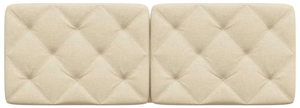 Almofadão de cabeceira 140 cm tecido creme