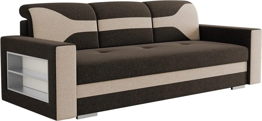 Sofá-cama Decatur 106, Cama com arrumação, 88x236x92cm, 106 kg, Pernas: Madeira