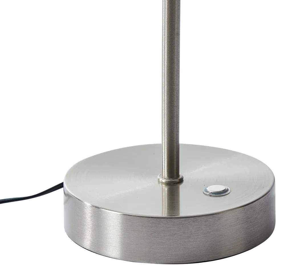 Candeeiro de Mesa Design Aço com Vidro Opal Incl. LED Regulável - Joya Design