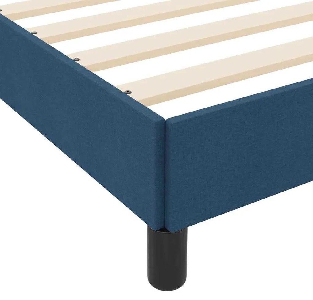 Cama Box Outros Azul 160 x 200 cm tecido
