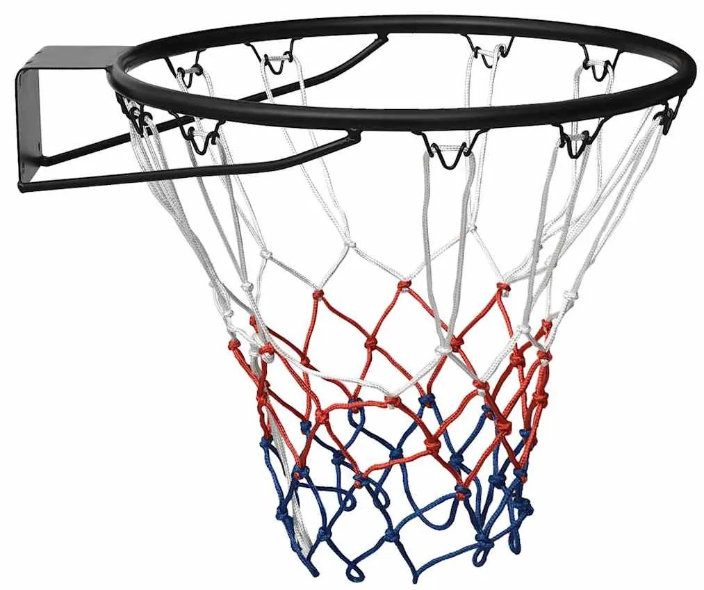 Cesto de basquetebol 45 cm aço preto