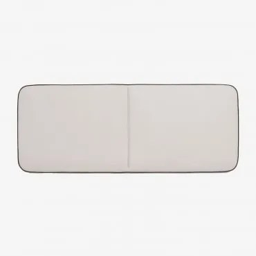 Cabeceira Em Bouclé De 180 Cm Romeo Bouclé Branco & 150 Cm - Sklum