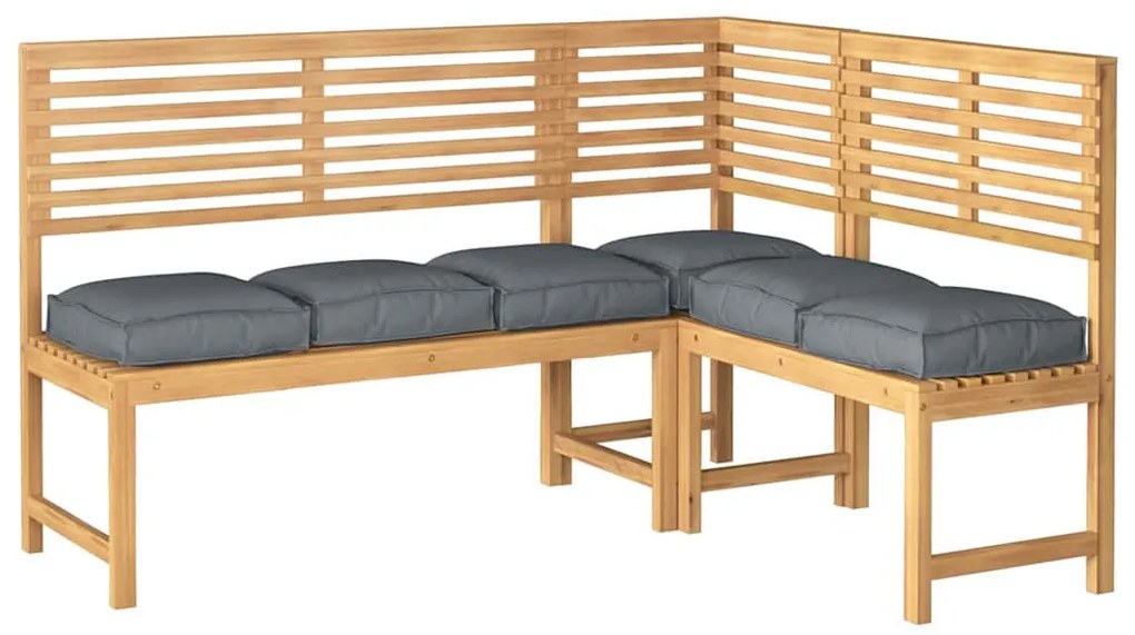 Kit de 6 almofadas de palete antracite 40 x 40 x 8 cm, em tecido Oxfor