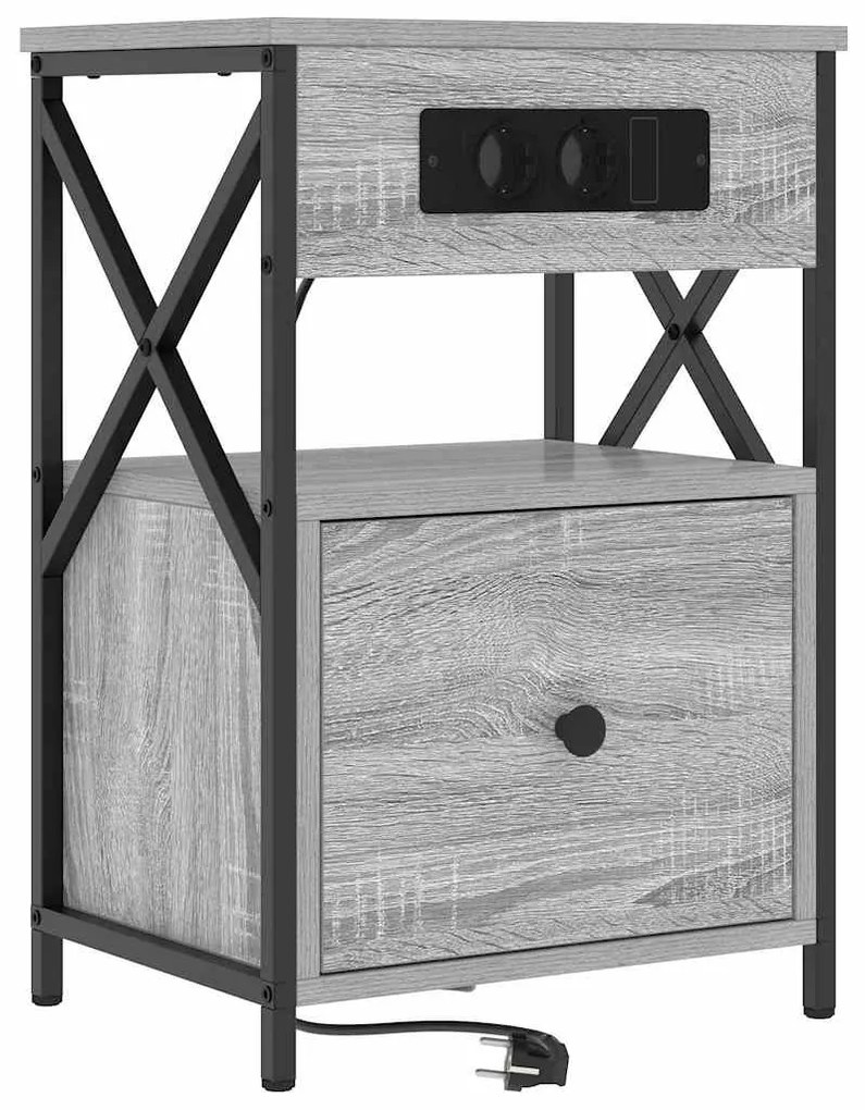 Armários de Canto 2 pcs Sonoma cinzento 40 x 31 x 60 cm