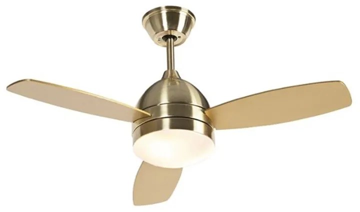 Ventilador de teto em latão com comando remoto - Rotar Moderno
