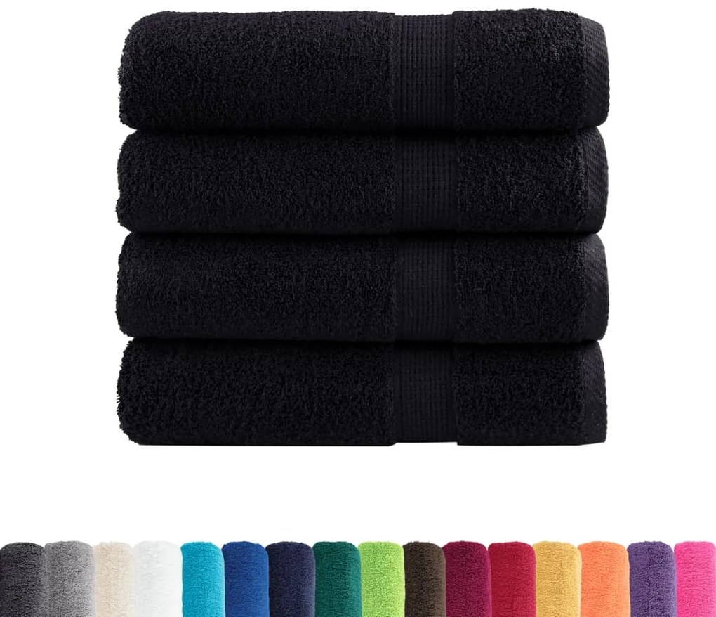 Toalhas de banho premium SOLUND 4 pcs 100x150 cm 600 gsm verde